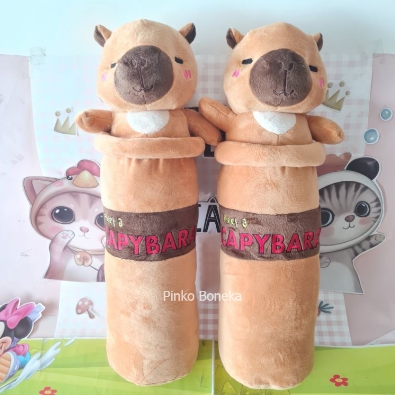 Boneka Guling Anak Guling Animal Binatang Karakter Capybara 60cm