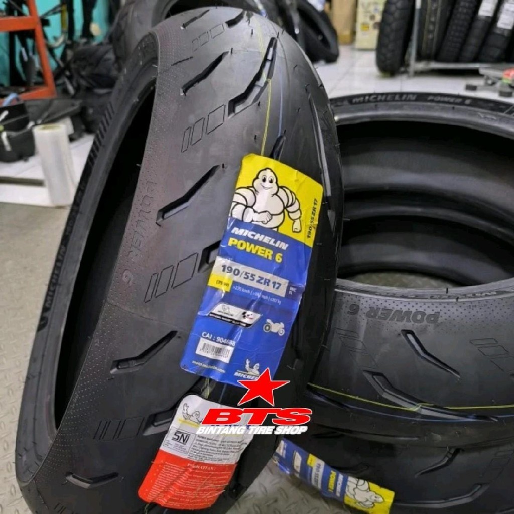 Michelin 190/55-17 Power 6 R TL Radial Ban Motor Tubles