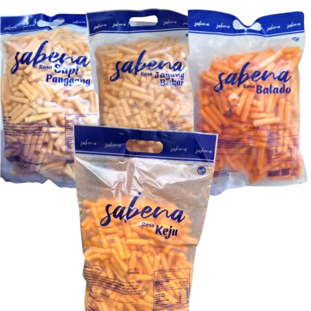 

Sabena Balado Keju Cemilan Stik Sabena 340 Gram kemasan baru