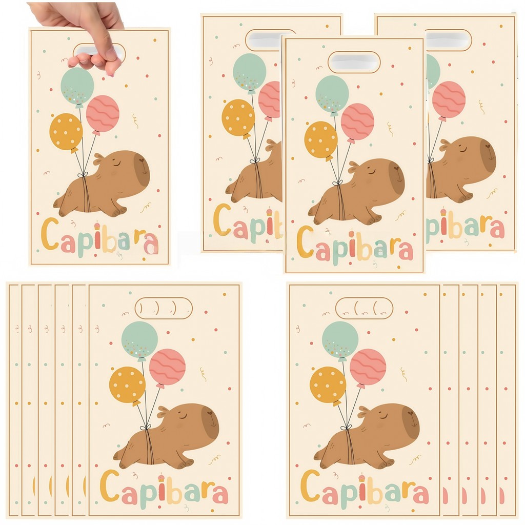 

Capybara Gift Bag Capybara Party Decoration Capybara Gift Packaging Goodie Bag Candy Bag Baby Shower Kids Party Favors Supplies