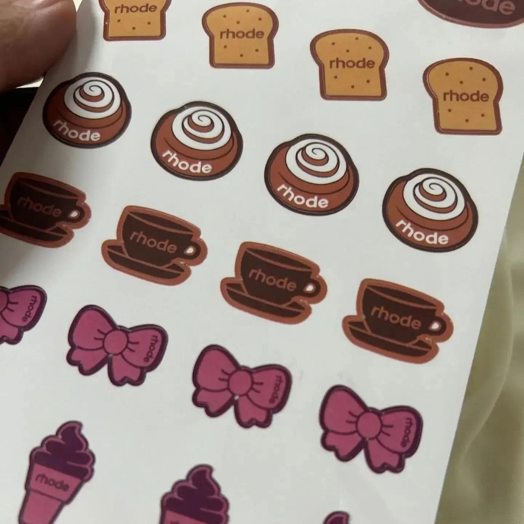 

SRR Lipstick Stickers Mirror Glass Long Sticker Rhode Graffiti Stickers for DIY Laptop Motorcycle Bicycle Phone Stickers