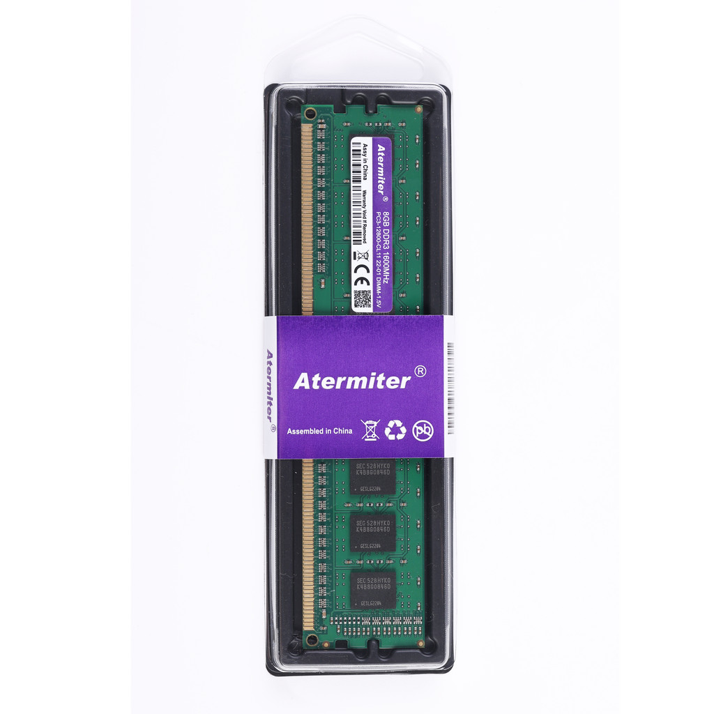 Atermiter 8GB DDR3 DDR4 PC3 PC4 1600Mhz 1866Mhz 1333MHz RAM Desktop PC DIMM Memory 240 pins 4GB 8G 4