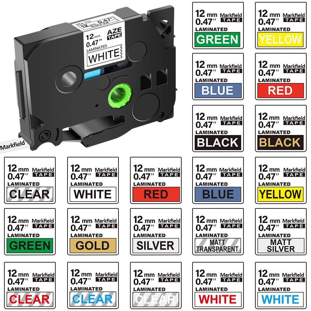 

12mm Compatiblefor Brother P-touch Label Maker Tape for tze 231 631 131 for Label Printer PTD600 PTH110 H107 P710BT H105 D200