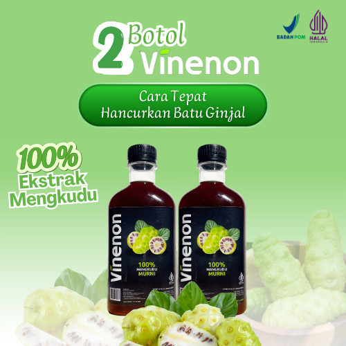 

VINENON cuka mengkudu untuk Hancurkan Batu Ginjal & Melancar Purin dalam tubuh - 2 Botol