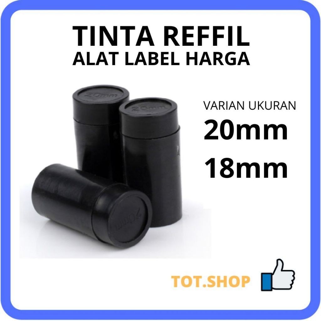 

[Min 5] Reffil Tinta Alat Label Harga 18mm 20mm untuk Price Labeller Single Double untuk Price Labeller 1 Baris MX 5500 2 Baris MX 6600