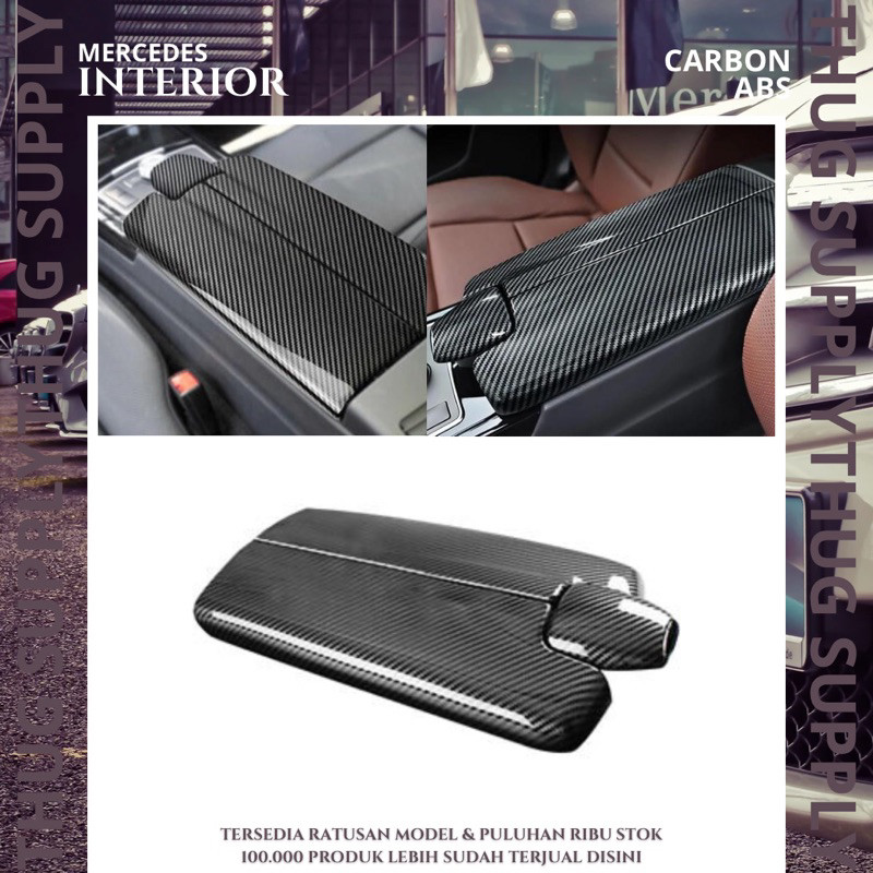 COVER ARMREST CONSOLE BOX CENTER W212 CARBON  MERCEDES AMG MERCY BENZ E CLASS E200 E300 E250 CENTRAL