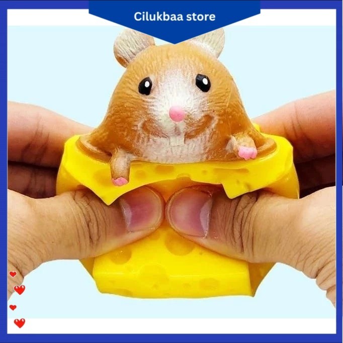 Mainan Pop It Squishy Karet Silikon Mainan Tikus Pencet
