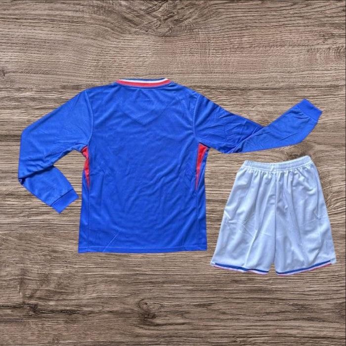SETELAN JERSEY BOLA LONGSLEEVE LS PRANCIS HOME PIALA EROPA 2024 BEST QUALITY