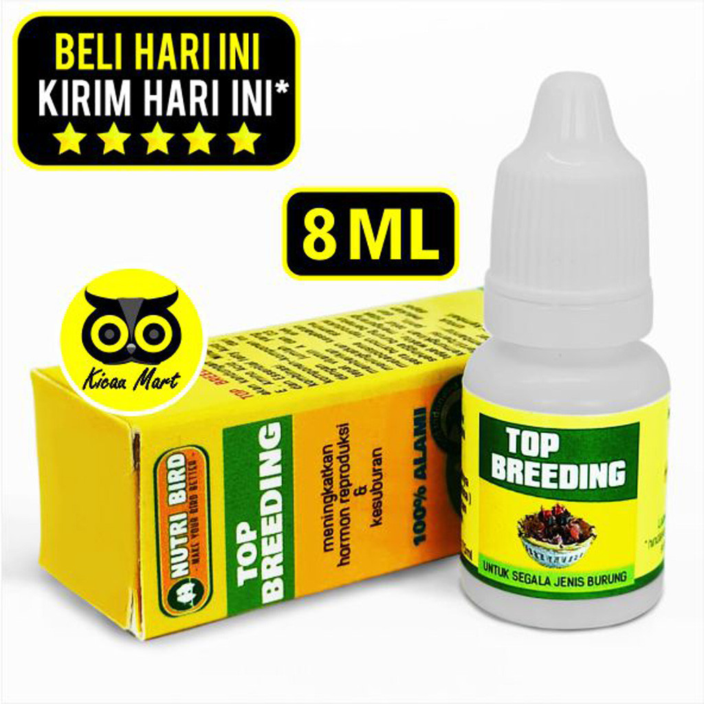 KICAU MART VITAMIN OBAT TERNAK BURUNG LOVEBIRD KENARI MURAI KACER JANTAN BETINA TOP BREEDING NUTRIBI