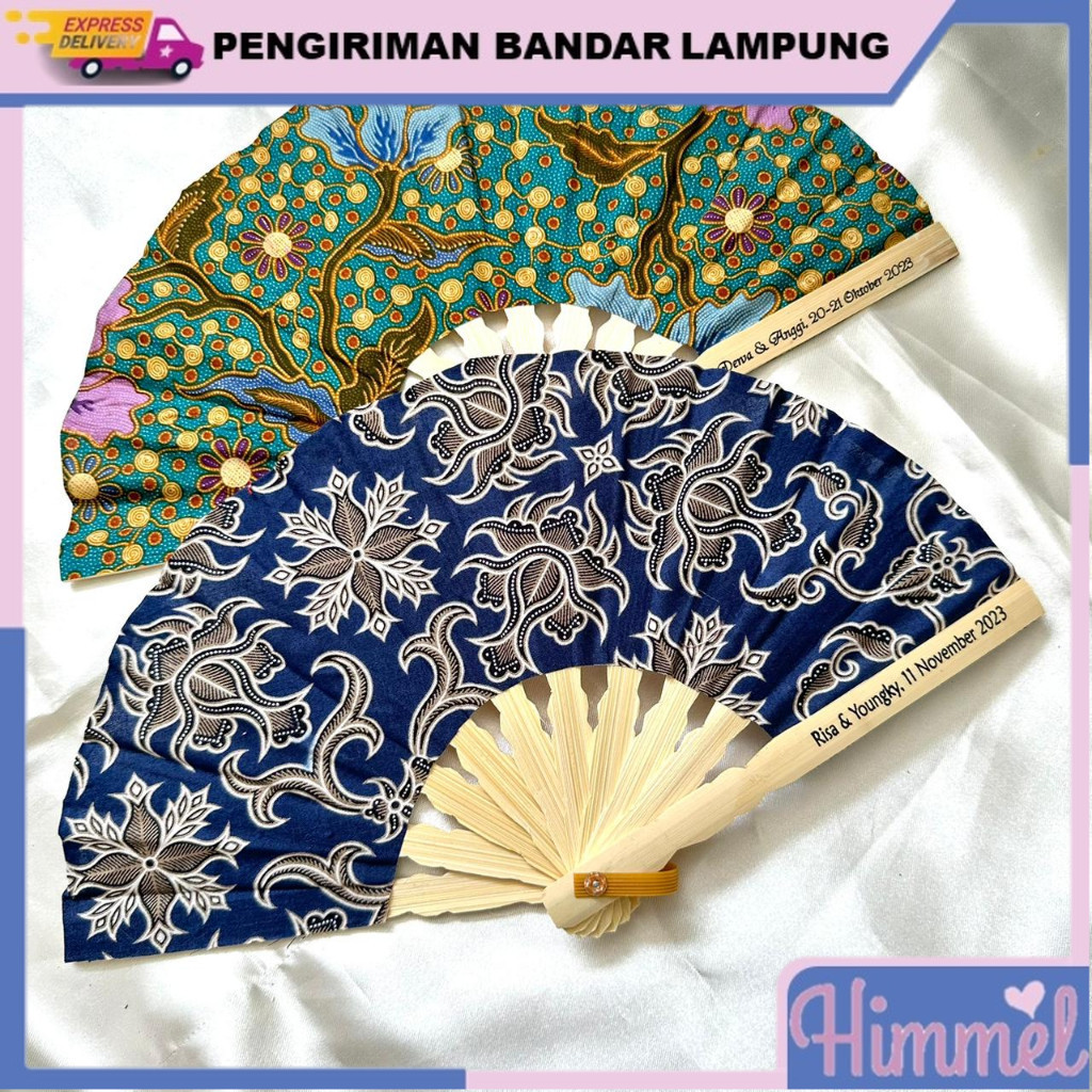 SOUVENIR PERNIKAHAN KIPAS BATIK MURAH KHAS JOGJA HIMMEL SOUVENIR