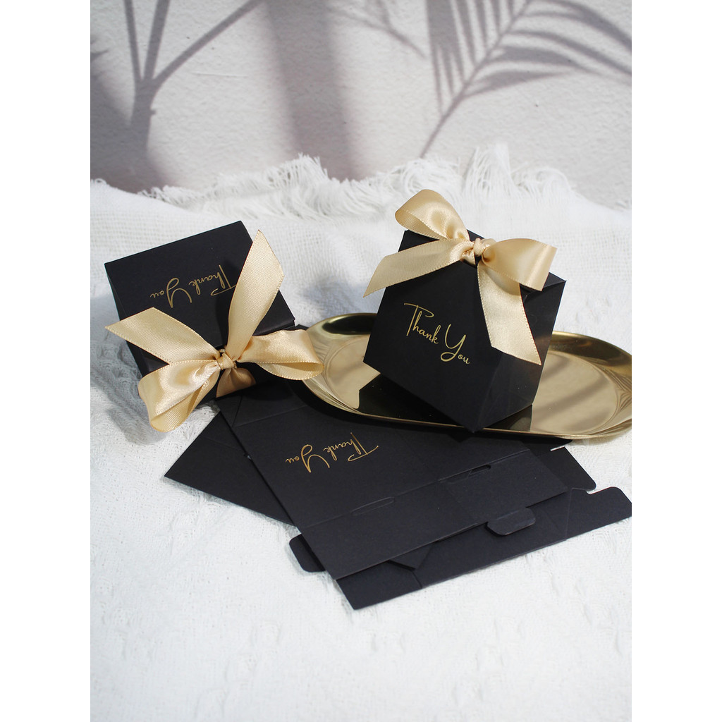 

10/20pcs Thank You Gift box, Party Favor Bags Boxes with Bow Ribbon, Mini Candy Treat Bags for Birthday Wedding Party Holiday