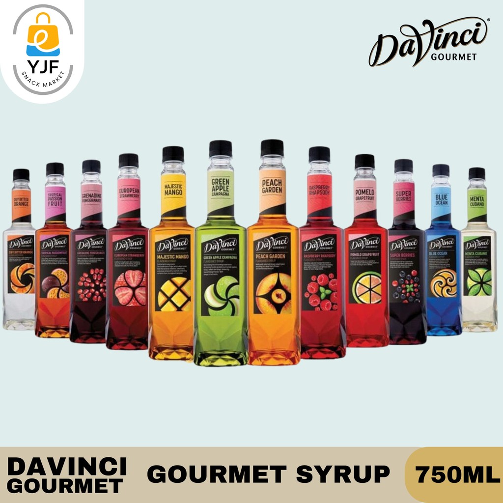 

Davinci Gourmet Syrup 750ml / Hazenut / Fragrant Lychee / Pecan Praline / Menta Cubano / European Strawberry / Roasted Almond / Sirup / Da Vinci / Davinci Syrup