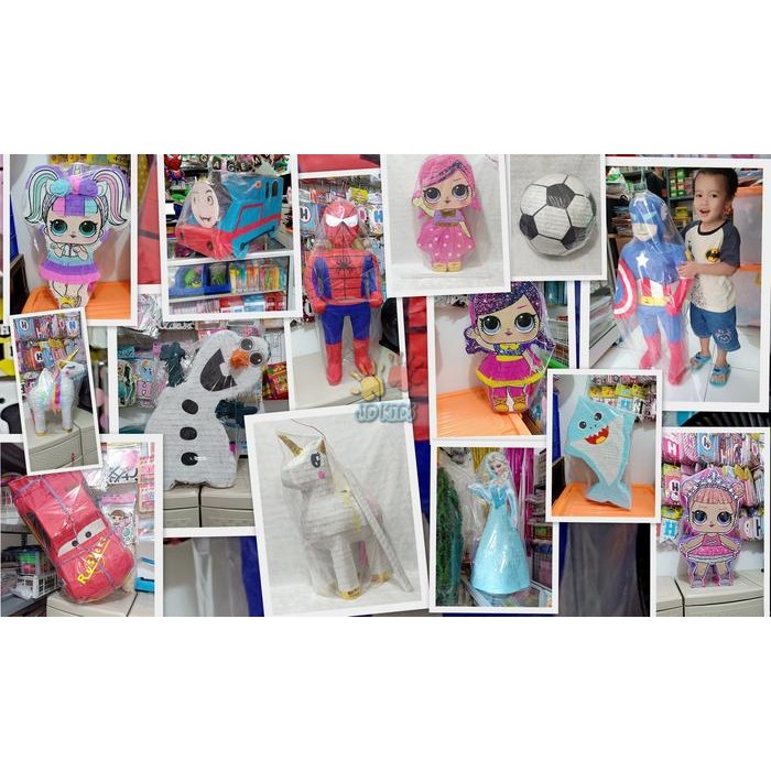 

PO Pinata Ulang Tahun Bentuk Karakter Lucu Custom 2D/3D