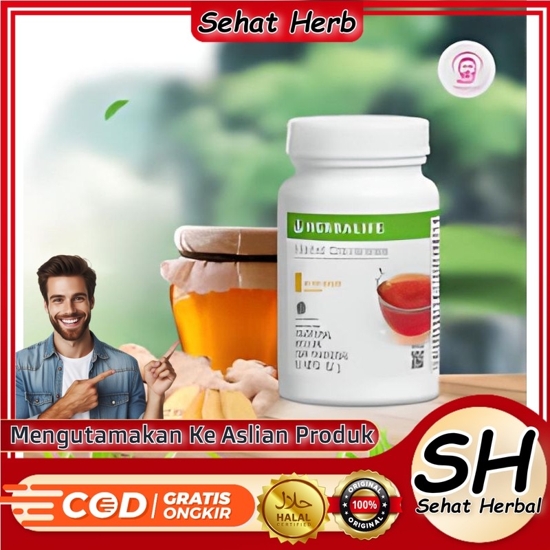 Herbalife tea Gingger honey - Pembakar Lemak, Pelangsing badan dengan rasa madu dan jahe. Penambah E