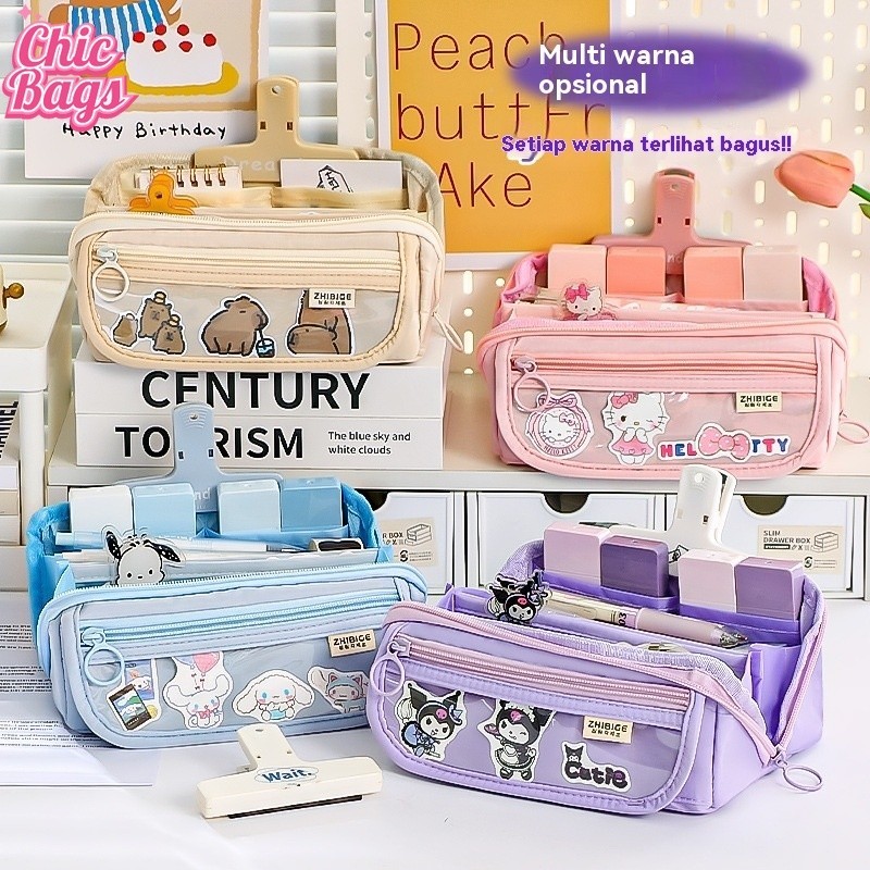 

Chicbags-[READY]Hadiah Lebaran Tempat alat tulis kotak pensil Kotak Pensil Lapis Penyimpanan Alat Tulis Siswa\Tempat pensil sederhana berkapasitas besar Sanrio Tempat Pensil Baru My Melody Kuromi Penyimpanan Alat Tulis Siswa