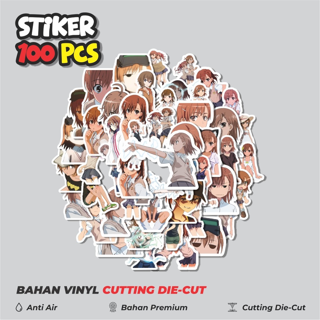 

Terbaru! 50 pcs Stiker Anime Series Certain Magical Index Character Mikoto Misaka Dekorasi Lucu Kreatif untuk Notebook, Skateboard, HP