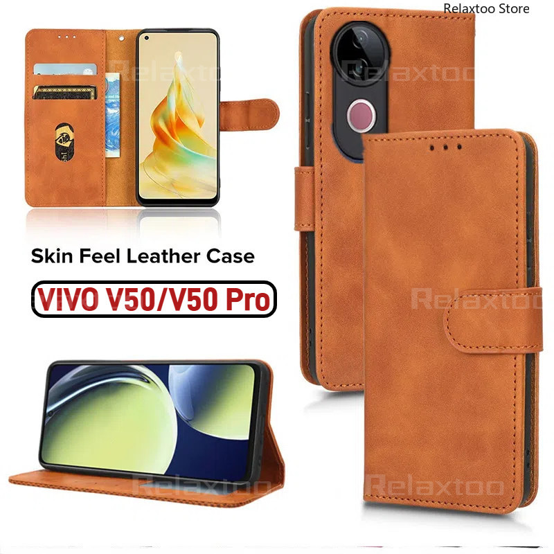 VIVOV50 Kulit Flip Casing Untuk VIVO V50 Pro Lite E V50Lite V50E V50Pro V 50Pro 50Lite 50E VIVOV50E 