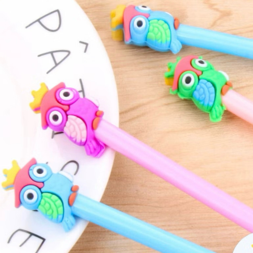 

Pulpen Gel Karakter Burung Hantu Pena Premium Colorful Crown Owl Mahkota Warna Warni Lucu Unik Keren Termurah