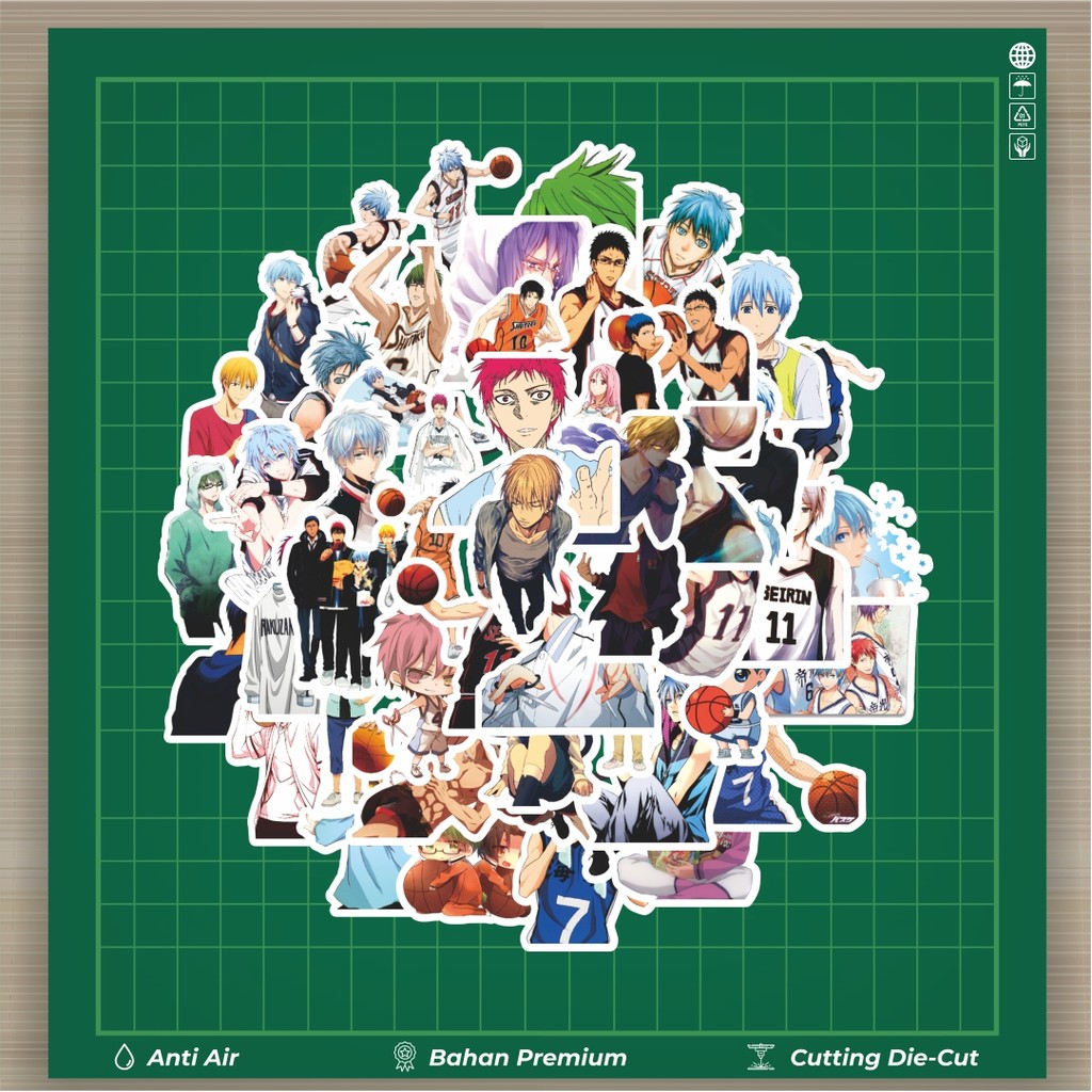 

HOT 50 PCS STIKER Stiker Anime Series Kuroko's Basketball Character Mix 2 Stiker Fashion Cars Decal Dingin Kartu Album Custom Vinyl Anti Air- Sticker Aesthetic Buku Journal Koper Casing HP Tablet Laptop Helm Motor Botol Minum