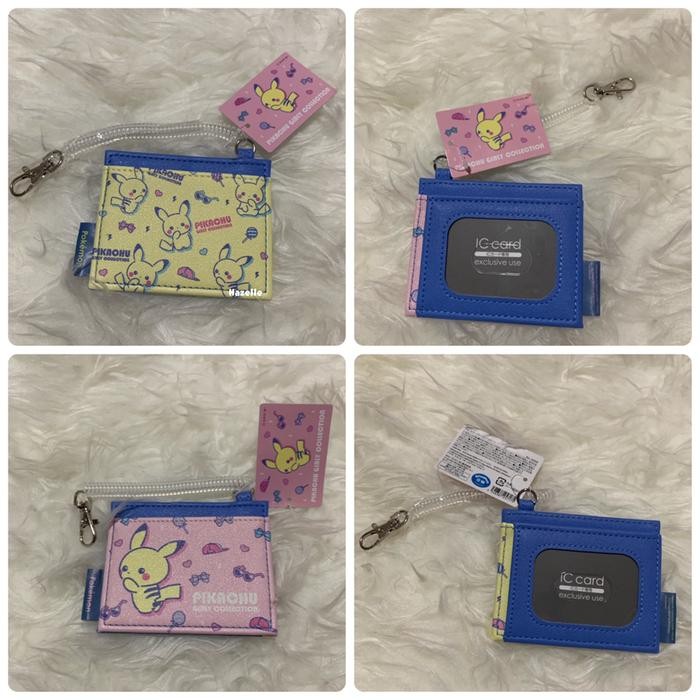 

Promo Lanyard Tempat ID Card Holder Pikachu Girly Ori Pokemon Center Japan - Merah Muda