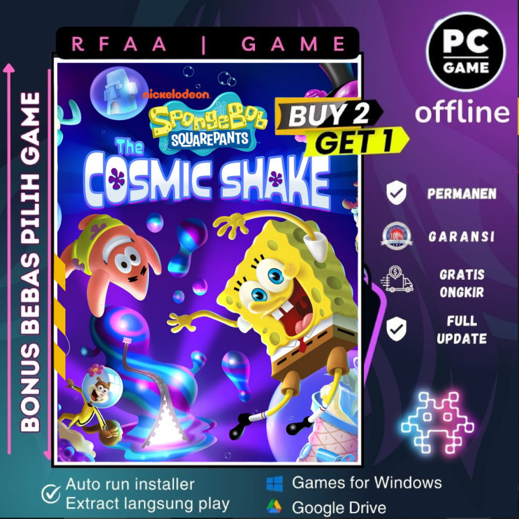 SPONGEBOB SQUAREPANTS THE COSMIC SHAKE | GAME PC - LAPTOP - GAME OFFLINE