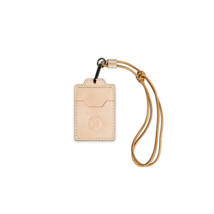 

Promo Yasukraft ID Card Lanyard Kulit Vegtan Handmade | Natural