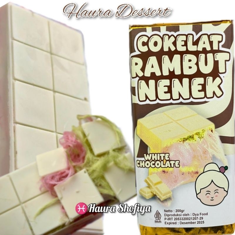 

Mekar_raya (White Chocolate) COKELAT RAMBUT NENEK / Arum manis / Angel Hair Coklat Viral Lumer Dimulut Makanan Cemilan Nostalgia Manis Lezat Nikmat Choco Food