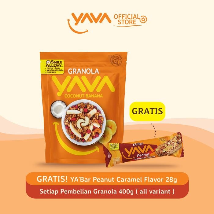 

YAVA Granola Rasa Coconut Banana 400 gram