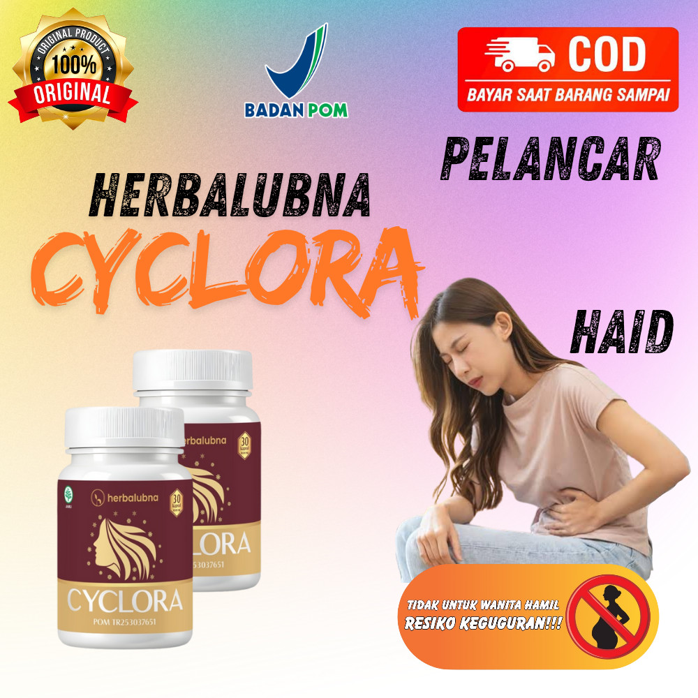 Herbalubna Cyclora – Pelancar Haid Herbal BPOM