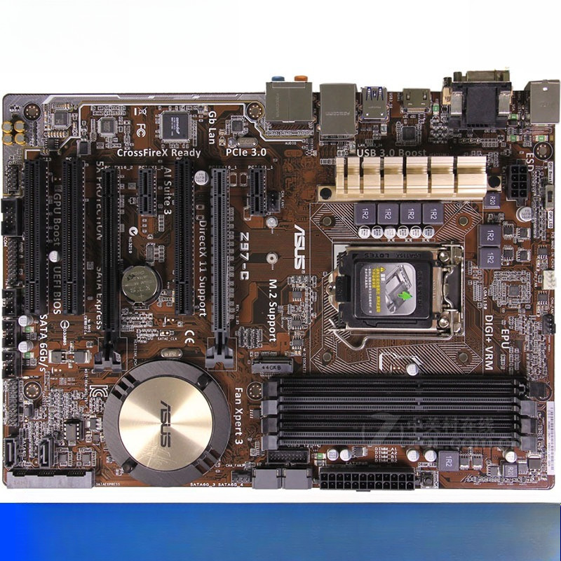 For ASUS Z97-C original motherboard Socket LGA 1150 DDR3 Z97 SATA3 USB3.0 Desktop Motherboard
