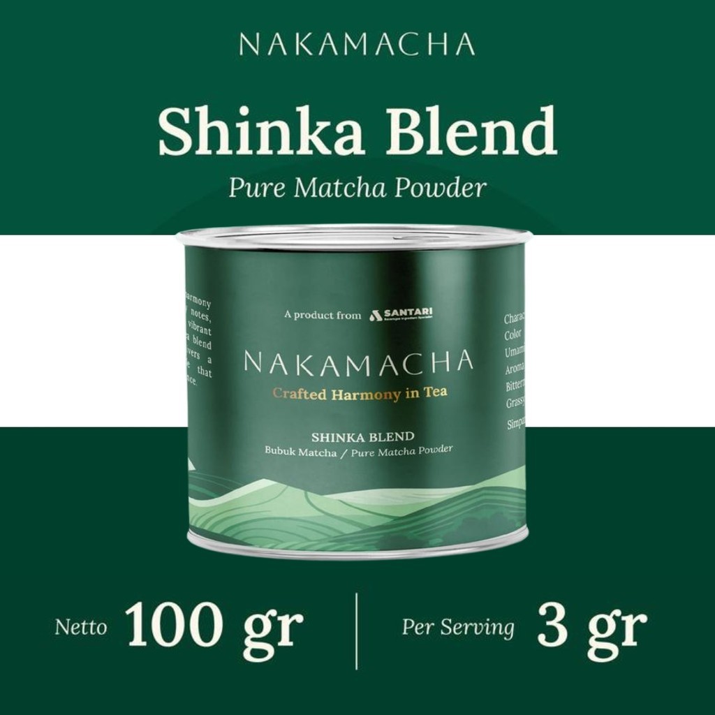 

Nakamatcha Bubuk Matcha Pure Matcha Powder Shinka Blend