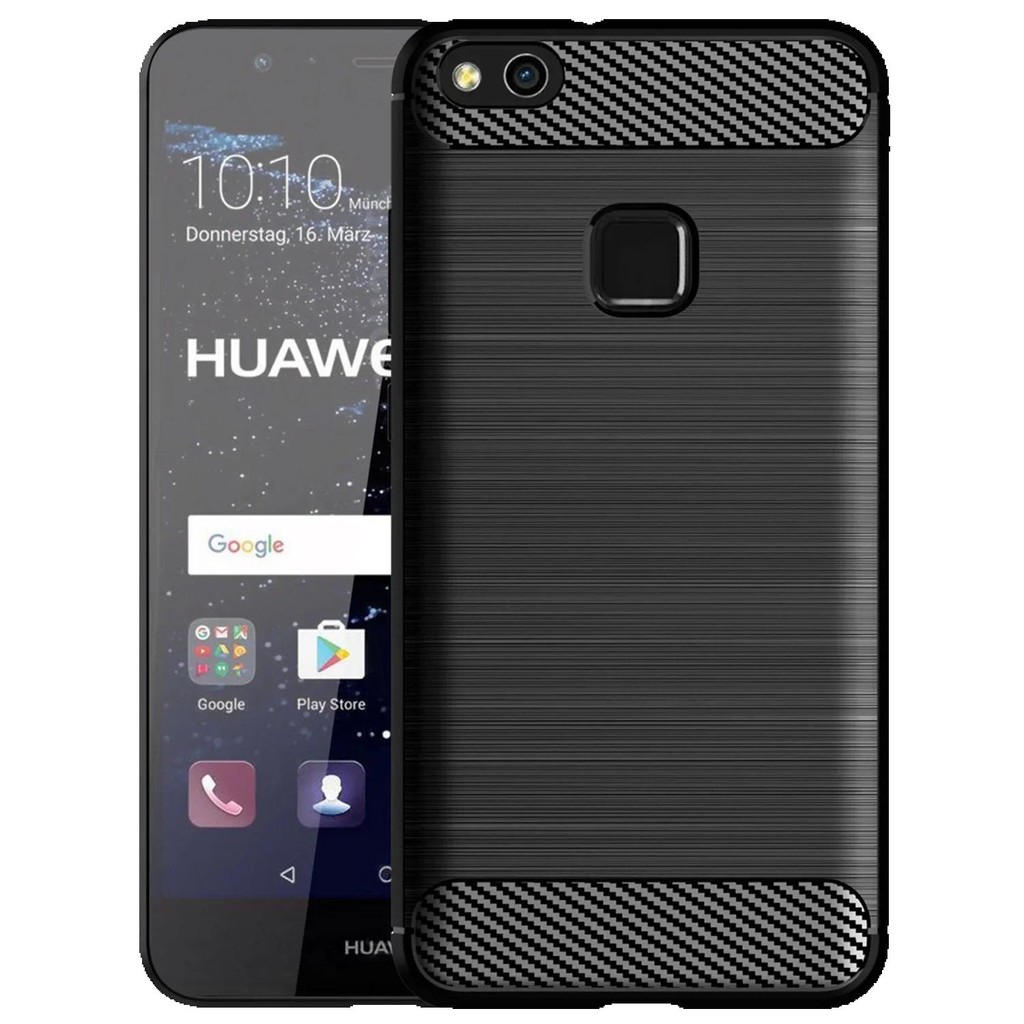 Silicone Cases For Huawei Lite P10selfie Shockproof Cabon Fiber Phone Cover For P10lite P10 Plus P10