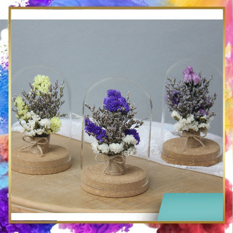

INCHOI Bunga Dekorasi Kaca Eternal Flower Dome Glass Cover - IN101