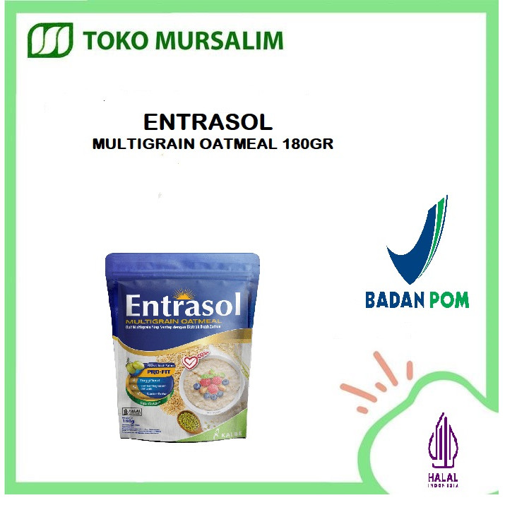 

Entrasol Multigrain Oatmeal 180Gr-Sereal Instan Dengan Extra Buah Zaitun