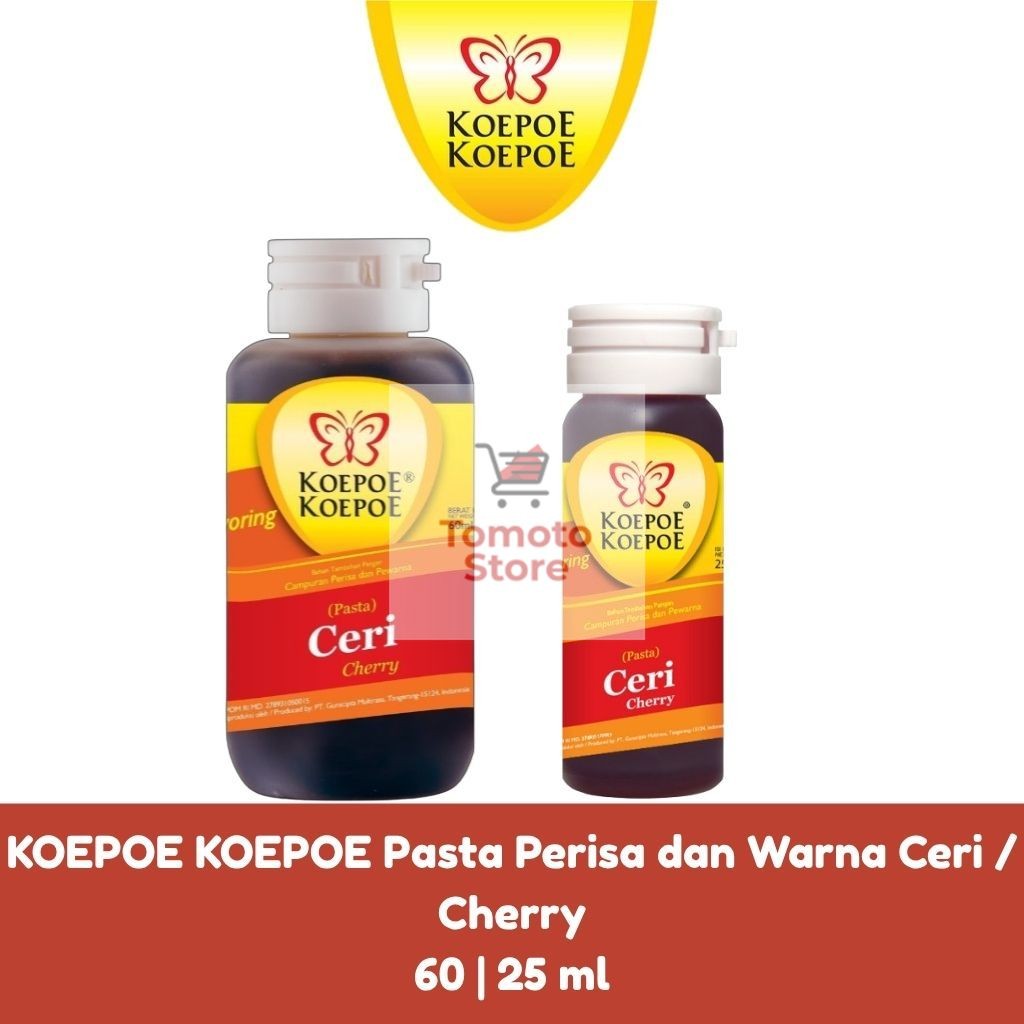 

✨ TOMOTOSTORE ✨ KOEPOE KOEPOE Pasta Perisa dan Warna Ceri / Cherry