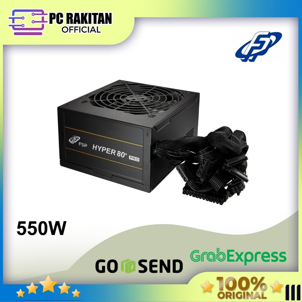 FSP PSU POWER SUPPLY HYPER 80+ PRO H3 550W (80+ BRONZE) BLACK 5Y