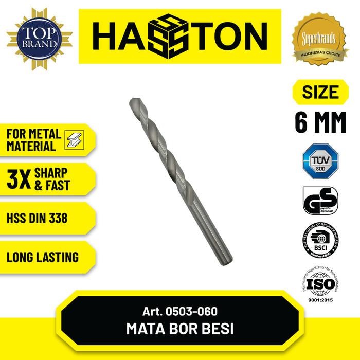 Mata Bor Besi HSS 6mm – Hasston

