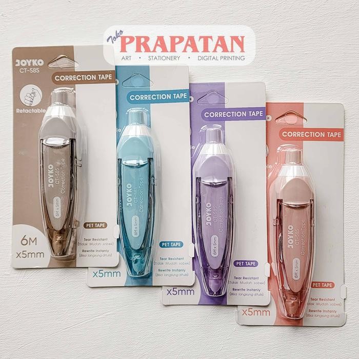 

Joyko Correction Tape CT-585 Retractable | Tip Ex Kertas