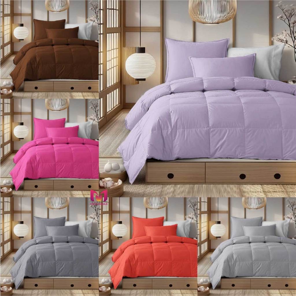 Bedcover Korea Aesthetic Warna Polos Minimalis Premium / Selimut bedcover polos / Selimut Warna