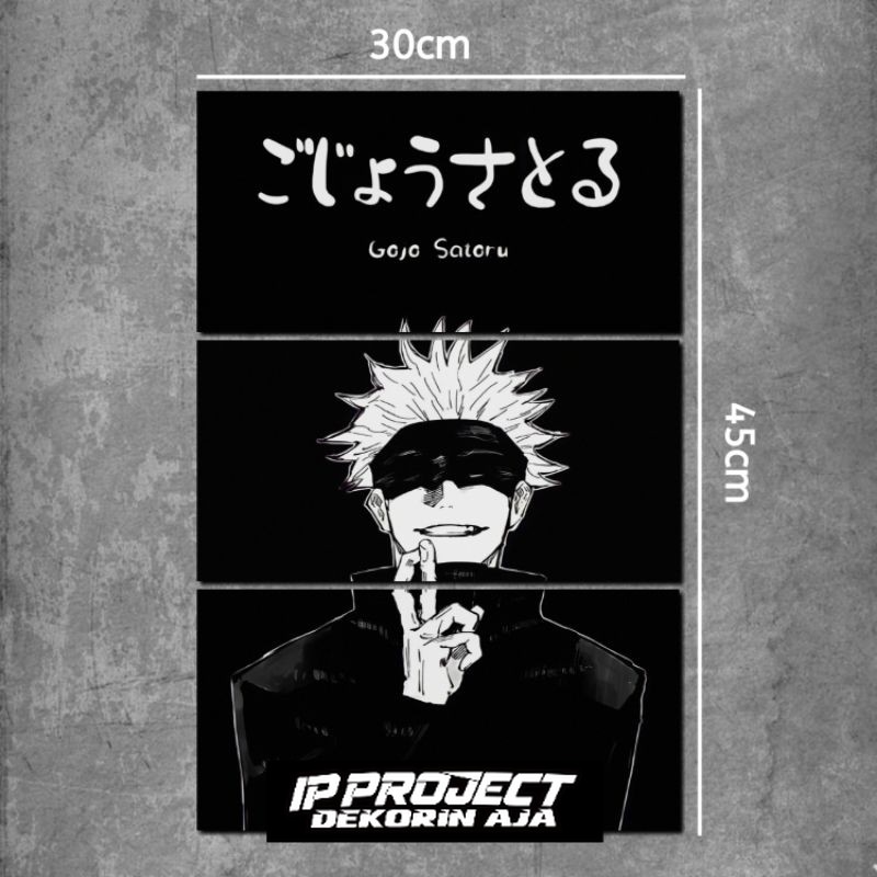 Hiasan kamar aesthetic Poster dinding gojo satoru 1 set - Pajangan