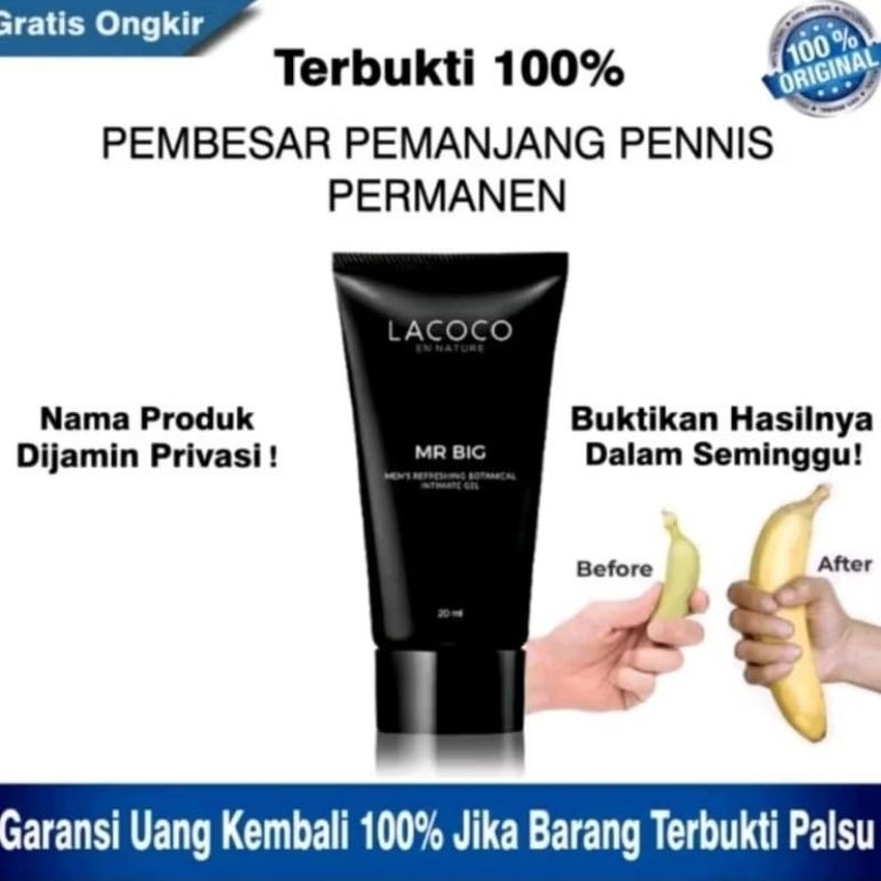 LACOCO MR Big Original Men's Refresing Botanical Intimate Gel BPOM