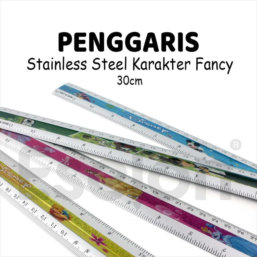 

❤️️1pcs Penngaris ALUMINIUM 30CM Fancy / Penngaris 30 cm Karakter❤️️