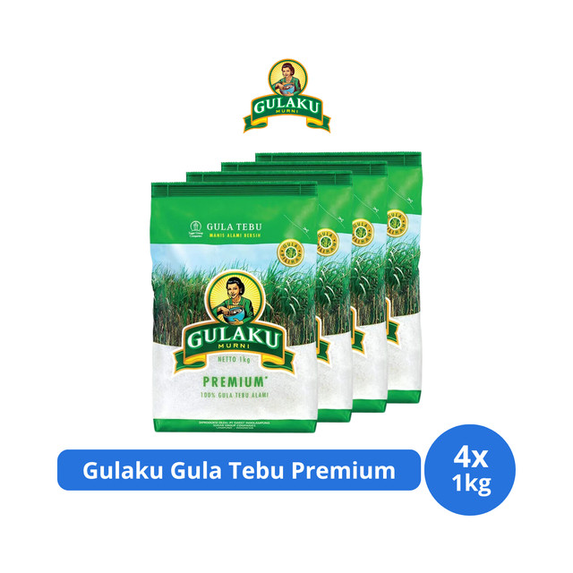 

Gulaku Gula Tebu Premium 1kg x 4 pcs