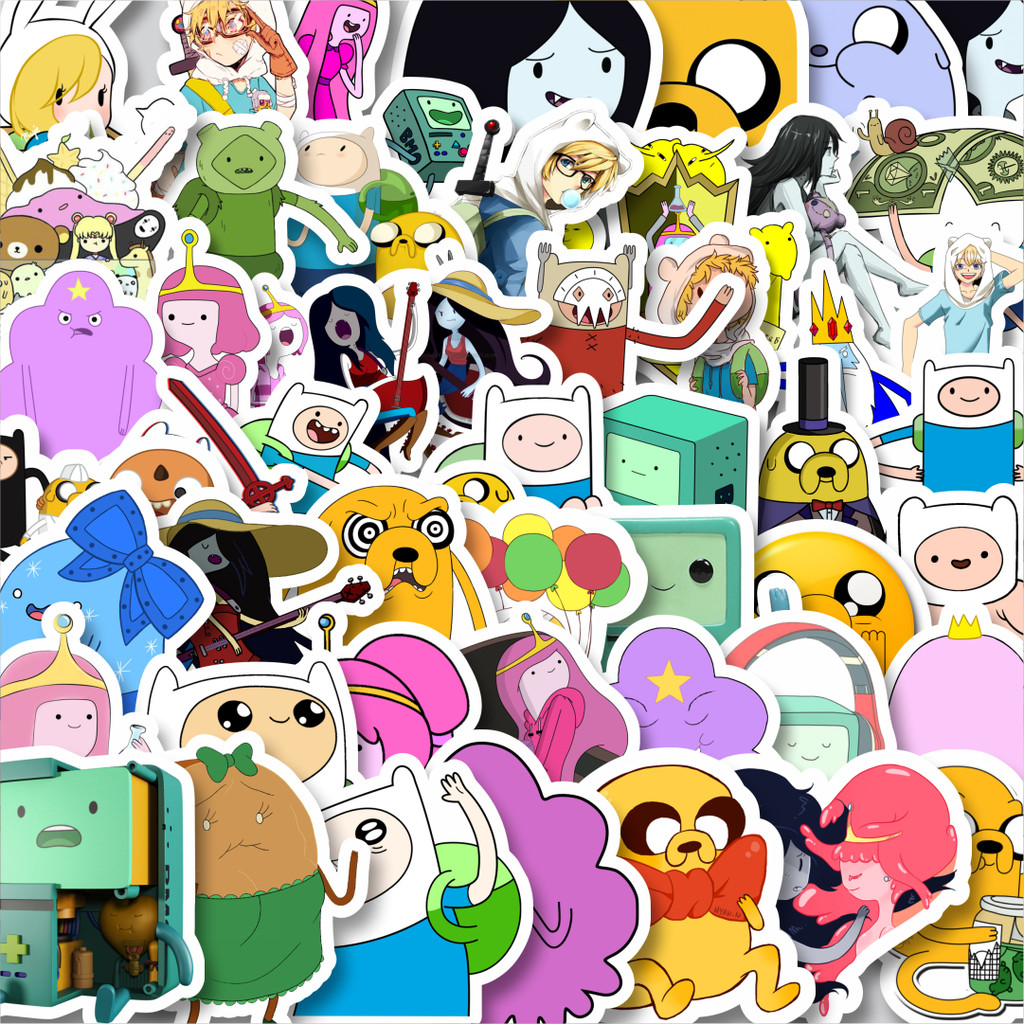 

Stiker Cutting Pack Stiker Kartun Series Adventure Time Character Mix 2 Isi 100Pcs Series Aesthetic Lucu Keren Untuk Koper Bahan Vynil