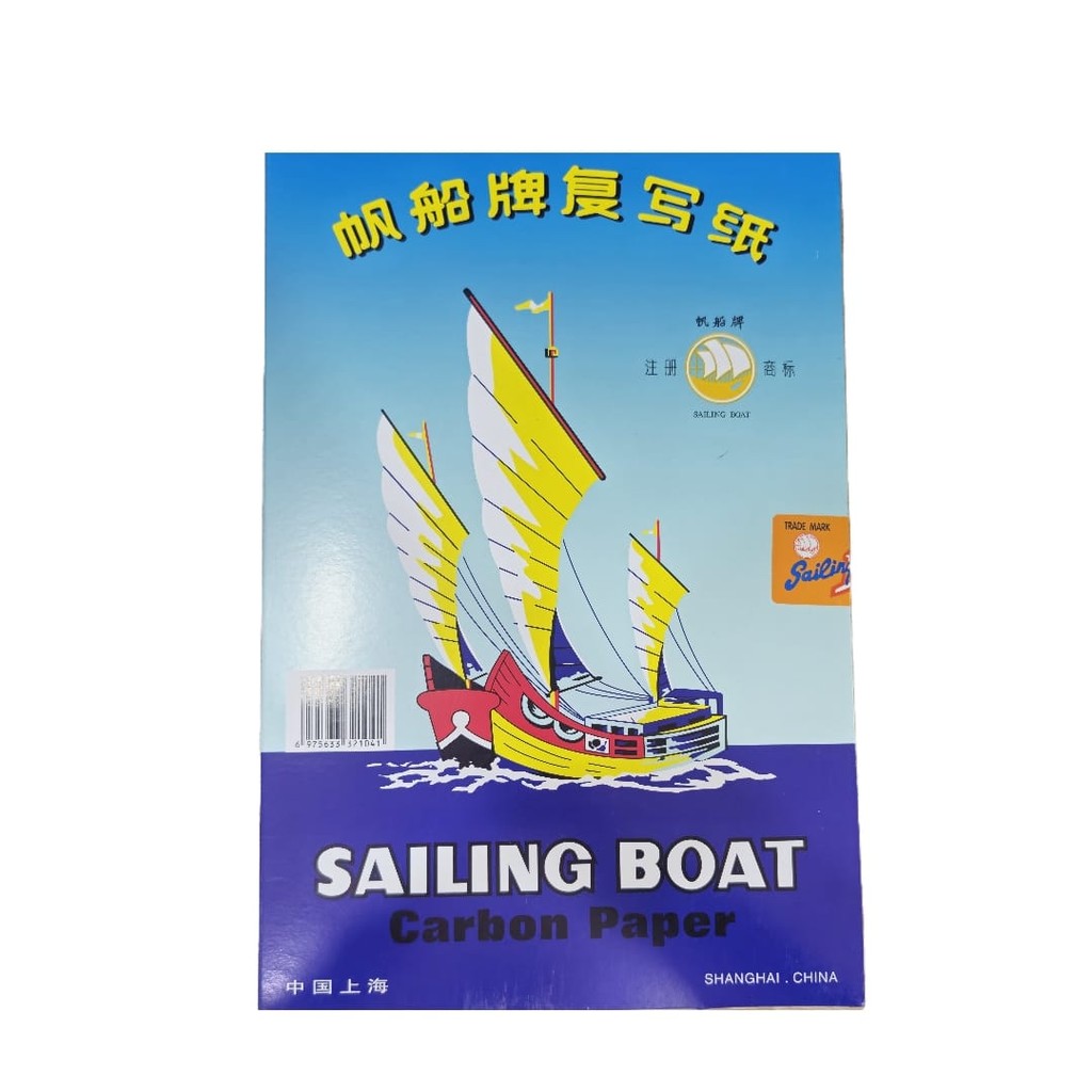 

Kertas Karbon Sailing Boat Single Warna Biru Merk Kapal / perahu