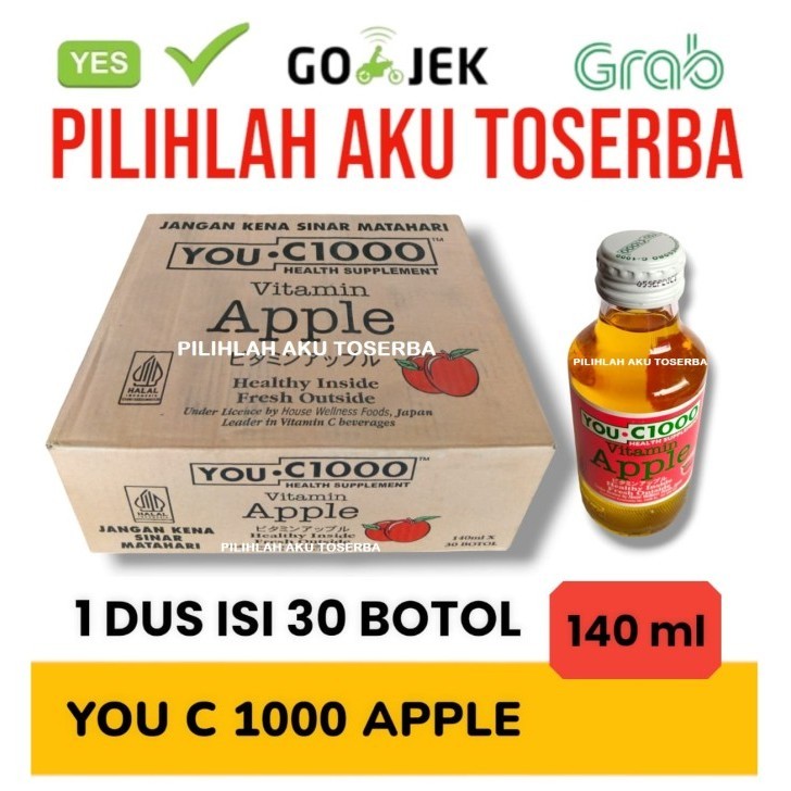 

You C 1000 / YOU C1000 APPLE vitamin C 140ml - ( 1 DUS isi 30 botol )