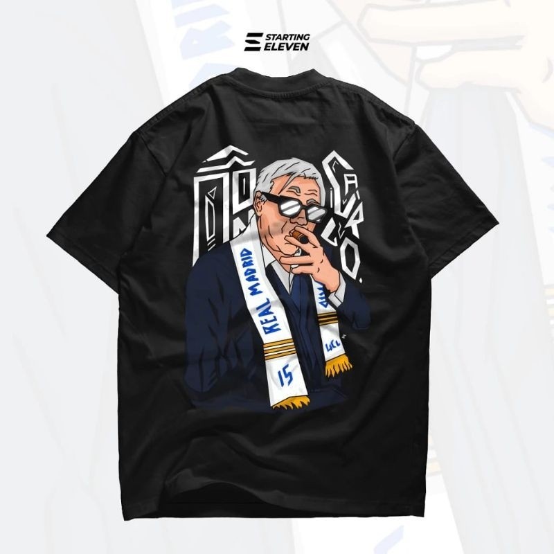 Starting Eleven T-Shirt Hitam Hala Madrid