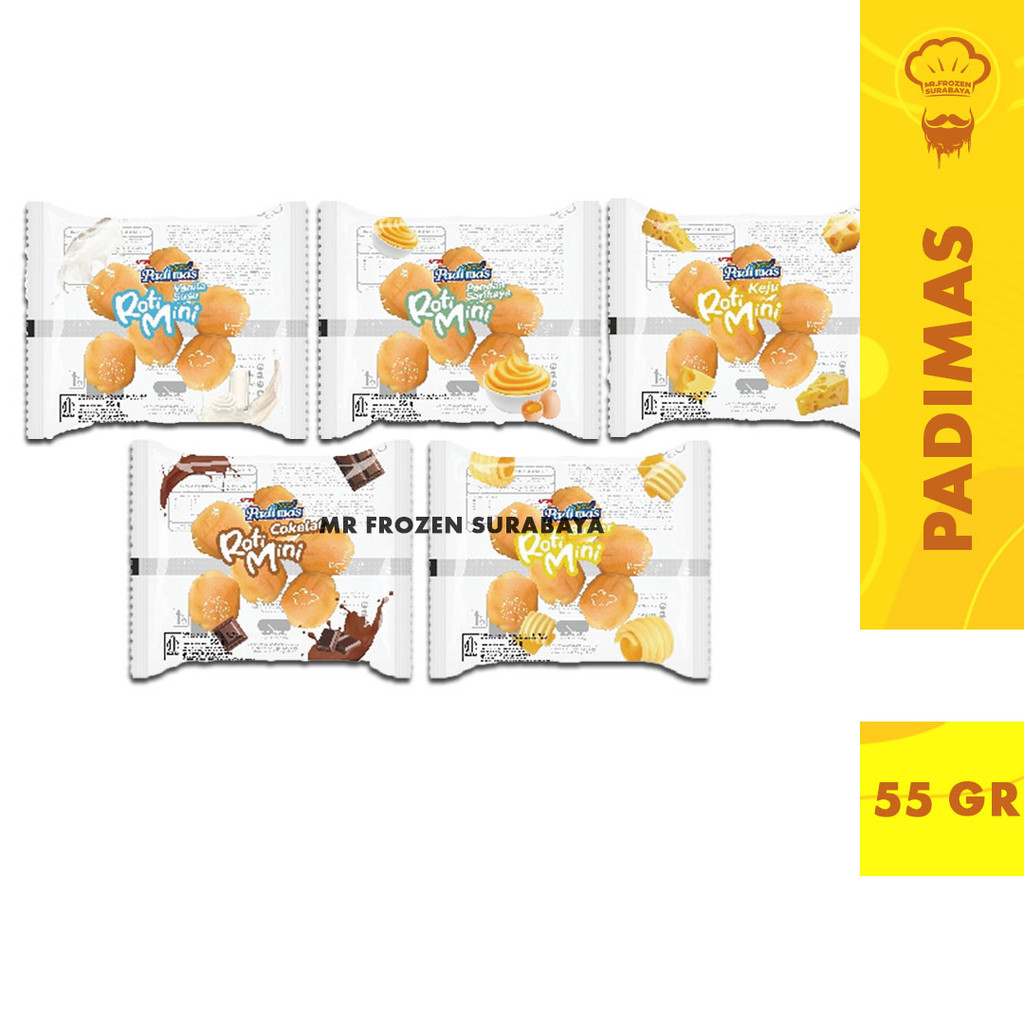 

Padimas Roti Mini Isi Coklat Sarikaya Strawberry Butter 55gr