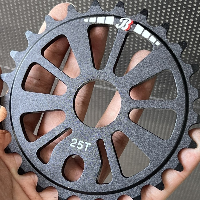 

YZ** COG DEPAN BMX 25T GEAR FRONT GIR 25 T HITAM ALLOY KUAT N#