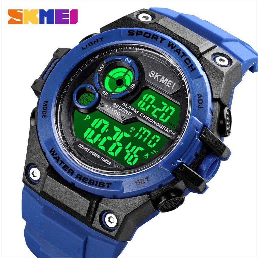 Jam Tangan Pria SKMEI 1759 Digital Rubber (Diameter 55 mm) Water Resistant  10ATM